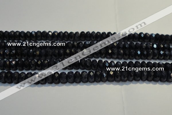 CRZ981 15.5 inches 5*7mm faceted rondelle A+ grade sapphire beads