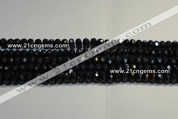 CRZ985 15.5 inches 5*7mm faceted rondelle AA grade sapphire beads