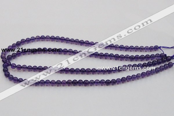 CSA03 15.5 inches 6mm round synthetic amethyst beads wholesale