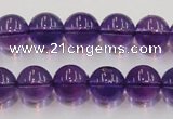 CSA06 15.5 inches 12mm round synthetic amethyst beads wholesale