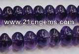 CSA09 15.5 inches 8*12mm rondelle synthetic amethyst beads wholesale