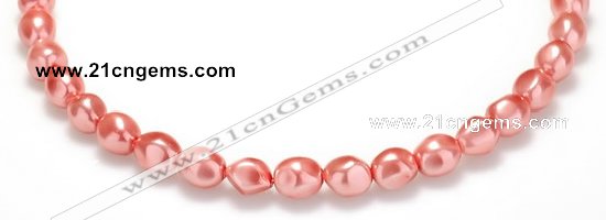 CSB01 16 inches 8*12mm nugget shell pearl beads Wholesale