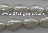 CSB1160 15.5 inches 12*18mm flat teardrop shell pearl beads