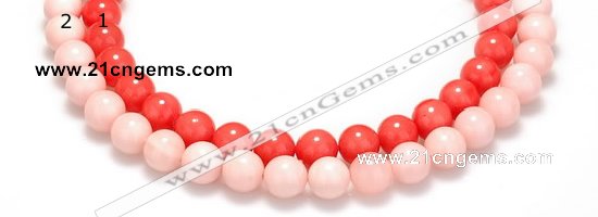 CSB12 16 inches 10mm round shell pearl beads Wholesale