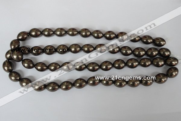 CSB123 15.5 inches 12*15mm rice shell pearl beads wholesale