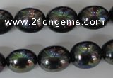 CSB124 15.5 inches 12*15mm rice shell pearl beads wholesale