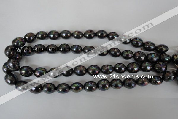 CSB124 15.5 inches 12*15mm rice shell pearl beads wholesale