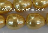 CSB130 15.5 inches 18*22mm nuggets shell pearl beads wholesale