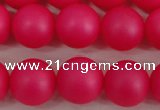 CSB1303 15.5 inches 10mm matte round shell pearl beads wholesale
