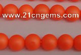 CSB1310 15.5 inches 4mm matte round shell pearl beads wholesale