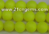 CSB1316 15.5 inches 6mm matte round shell pearl beads wholesale