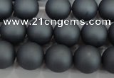 CSB1325 15.5 inches 4mm matte round shell pearl beads wholesale