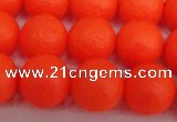 CSB1340 15.5 inches 4mm matte round shell pearl beads wholesale