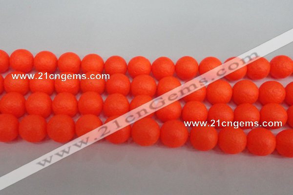 CSB1342 15.5 inches 8mm matte round shell pearl beads wholesale