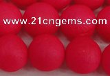 CSB1347 15.5 inches 8mm matte round shell pearl beads wholesale