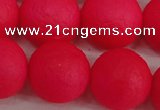 CSB1349 15.5 inches 12mm matte round shell pearl beads wholesale