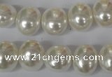 CSB135 15.5 inches 12*15mm – 13*16mm oval shell pearl beads