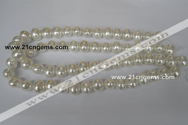 CSB135 15.5 inches 12*15mm – 13*16mm oval shell pearl beads