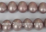 CSB138 15.5 inches 12*15mm – 13*16mm oval shell pearl beads