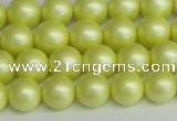 CSB1386 15.5 inches 6mm matte round shell pearl beads wholesale