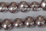 CSB140 15.5 inches 12*15mm – 13*16mm oval shell pearl beads