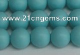 CSB1409 15.5 inches 12mm matte round shell pearl beads wholesale