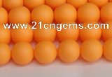 CSB1421 15.5 inches 6mm matte round shell pearl beads wholesale