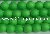 CSB1431 15.5 inches 6mm matte round shell pearl beads wholesale