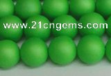 CSB1434 15.5 inches 12mm matte round shell pearl beads wholesale