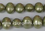 CSB144 15.5 inches 12*15mm – 13*16mm oval shell pearl beads