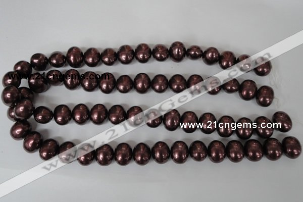 CSB149 15.5 inches 12*15mm – 13*16mm oval shell pearl beads