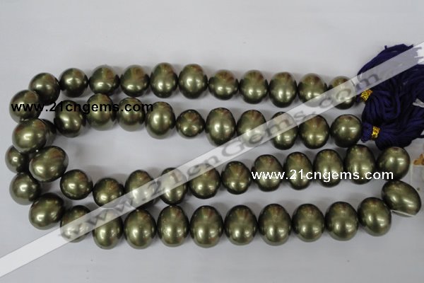 CSB167 15.5 inches 15*18mm – 16*19mm oval shell pearl beads