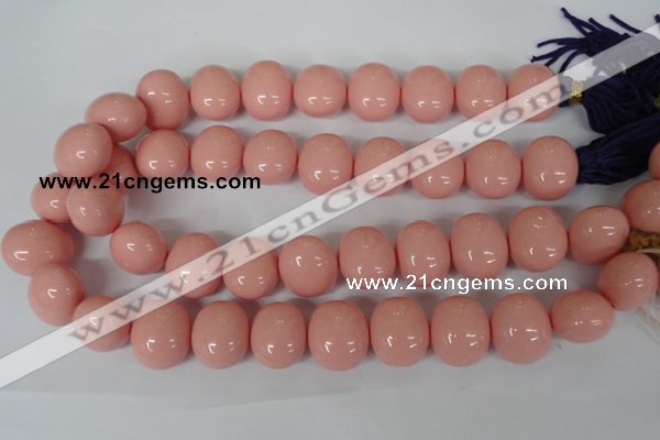 CSB168 15.5 inches 17*19mm – 18*20mm oval shell pearl beads