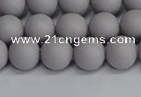 CSB1681 15.5 inches 6mm round matte shell pearl beads wholesale