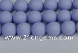 CSB1701 15.5 inches 6mm round matte shell pearl beads wholesale