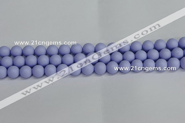 CSB1703 15.5 inches 10mm round matte shell pearl beads wholesale