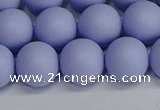 CSB1704 15.5 inches 12mm round matte shell pearl beads wholesale