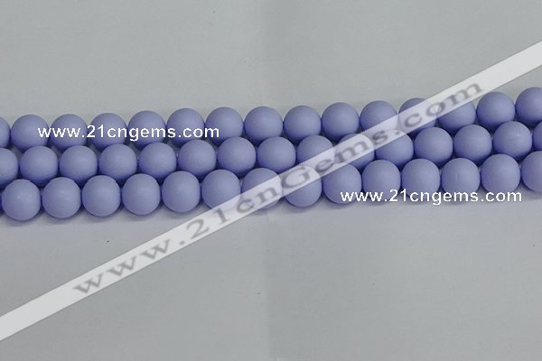 CSB1704 15.5 inches 12mm round matte shell pearl beads wholesale