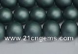 CSB1723 15.5 inches 10mm round matte shell pearl beads wholesale