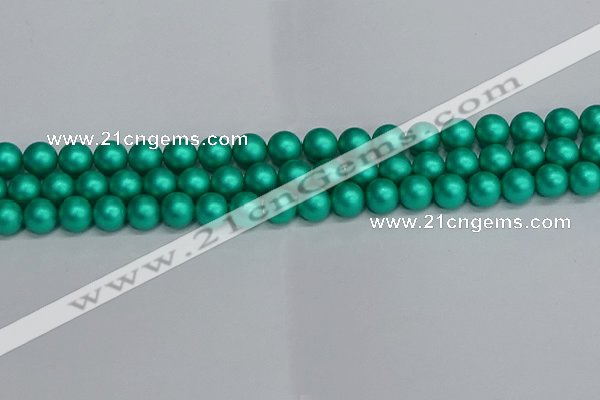 CSB1752 15.5 inches 8mm round matte shell pearl beads wholesale