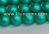 CSB1753 15.5 inches 10mm round matte shell pearl beads wholesale