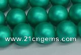 CSB1754 15.5 inches 12mm round matte shell pearl beads wholesale