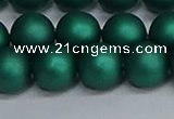 CSB1765 15.5 inches 14mm round matte shell pearl beads wholesale