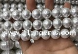 CSB2114 15.5 inches 16mm ball shell pearl beads wholesale