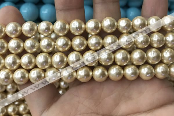 CSB2116 15.5 inches 8mm ball shell pearl beads wholesale