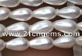 CSB2122 15.5 inches 3*6mm teardrop shell pearl beads wholesale