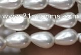 CSB2123 15.5 inches 4*7mm teardrop shell pearl beads wholesale