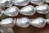 CSB2124 15.5 inches 5*8mm teardrop shell pearl beads wholesale