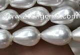 CSB2125 15.5 inches 6*9mm teardrop shell pearl beads wholesale