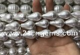 CSB2127 15.5 inches 16*25mm teardrop shell pearl beads wholesale